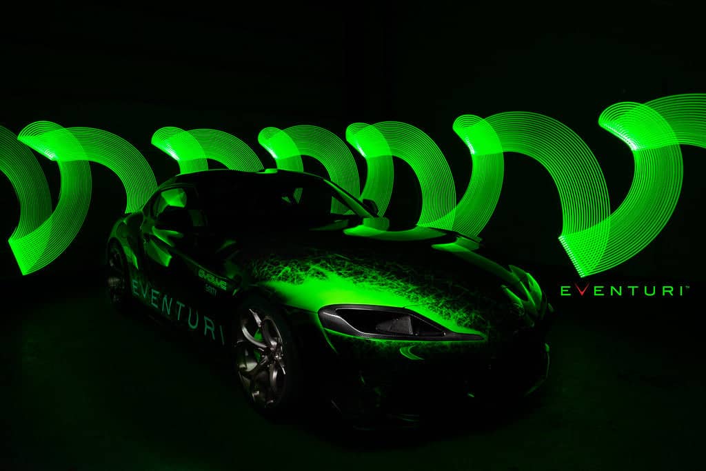 Kies-Motorsports iND Distribution Eventuri Toyota A90 Supra Black Carbon Headlamp Race Duct