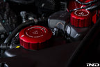 Kies-Motorsports IND Distribution Goldenwrench Blackline Performance A90 Supra Coolant Cap Cover Set