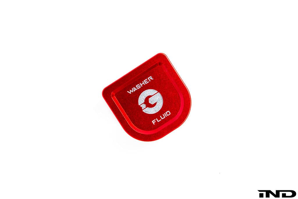 Kies-Motorsports IND Distribution Goldenwrench Blackline Performance A90 Supra Edition RED Billet Washer Fluid Cap