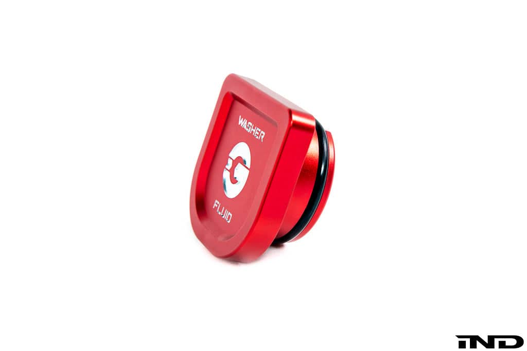 Kies-Motorsports IND Distribution Goldenwrench Blackline Performance A90 Supra Edition RED Billet Washer Fluid Cap