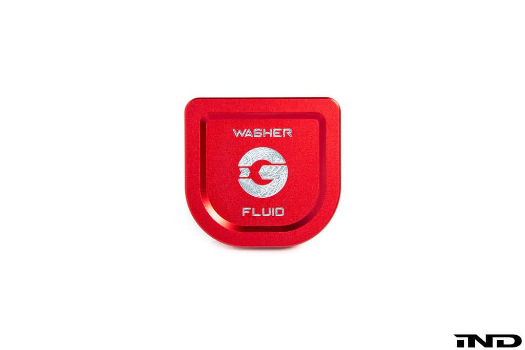 Kies-Motorsports IND Distribution Goldenwrench Blackline Performance A90 Supra Edition RED Billet Washer Fluid Cap