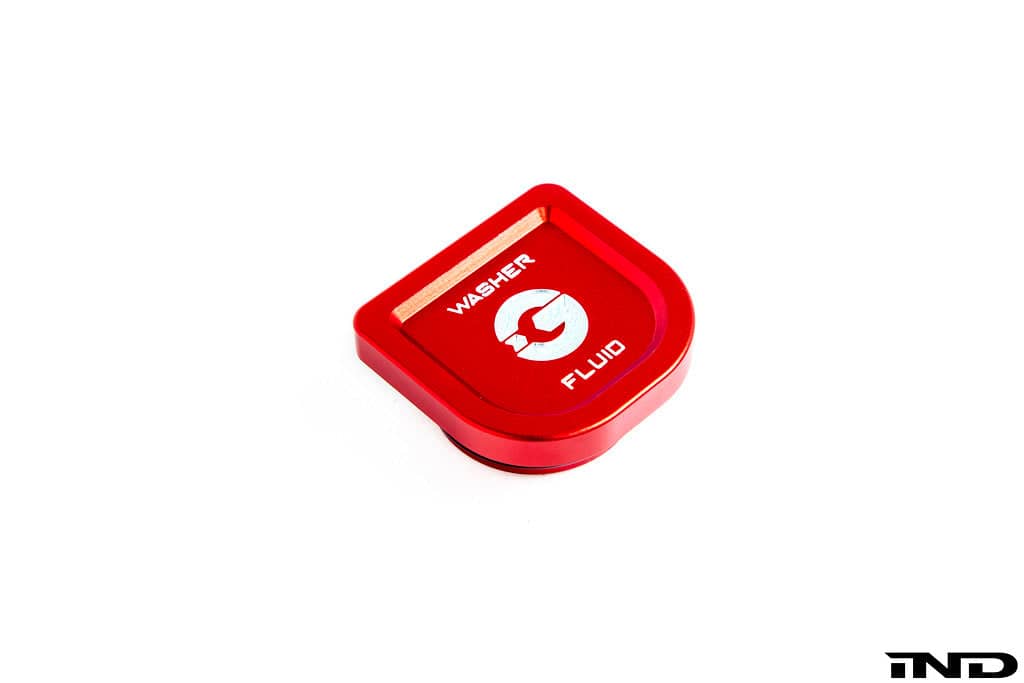 Kies-Motorsports IND Distribution Goldenwrench Blackline Performance A90 Supra Edition RED Billet Washer Fluid Cap