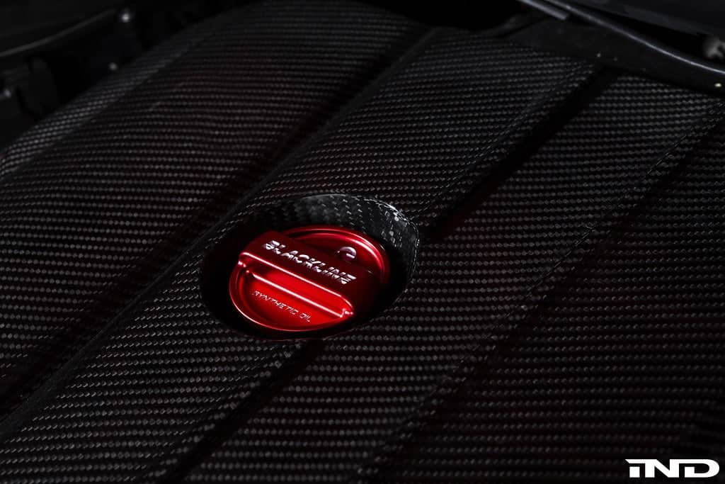 Kies-Motorsports IND Distribution Goldenwrench Blackline Performance A90 Supra Oil Cap Cover