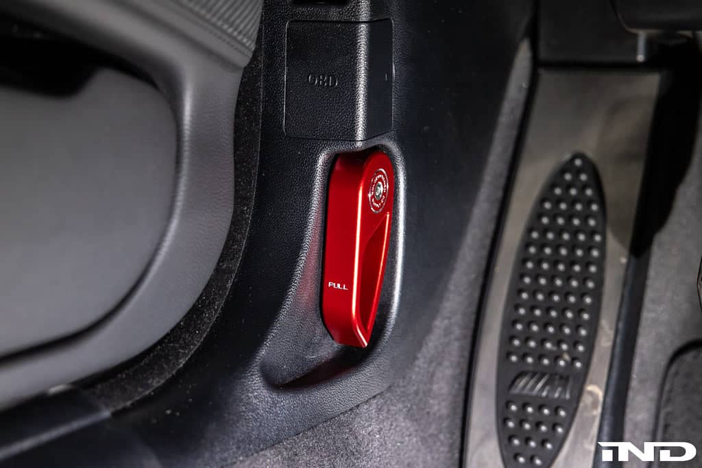 Kies-Motorsports IND Distribution Goldenwrench Blackline Performance BMW M Car E-Chassis Hood Latch Handle