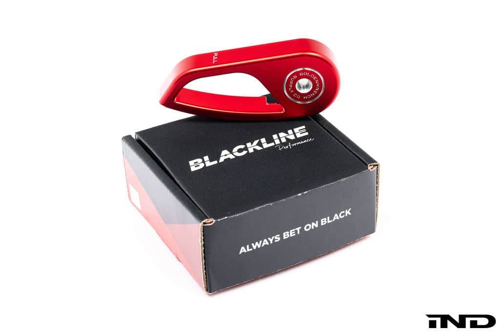 Kies-Motorsports IND Distribution Goldenwrench Blackline Performance BMW M Car E-Chassis Hood Latch Handle
