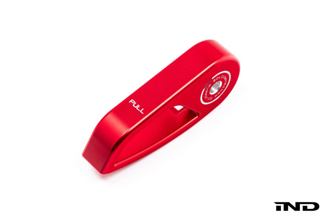 Kies-Motorsports IND Distribution Goldenwrench Blackline Performance BMW M Car E-Chassis Hood Latch Handle LHD (Left Hand Drive) / Edition Red