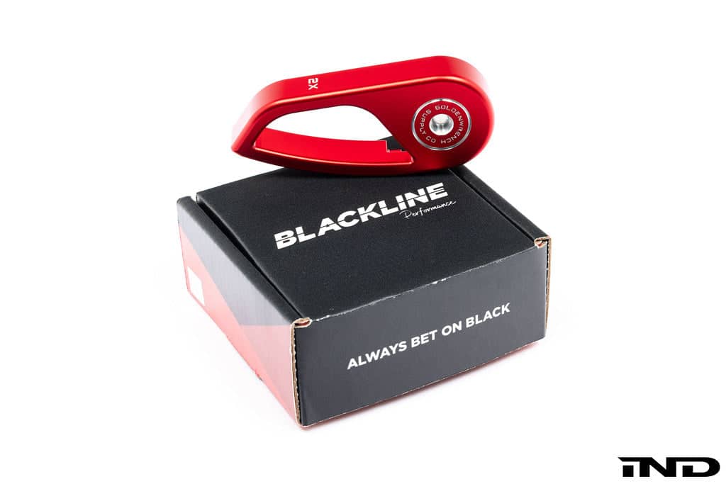 Kies-Motorsports IND Distribution Goldenwrench Blackline Performance BMW M Car F-Chassis Hood Latch Handle
