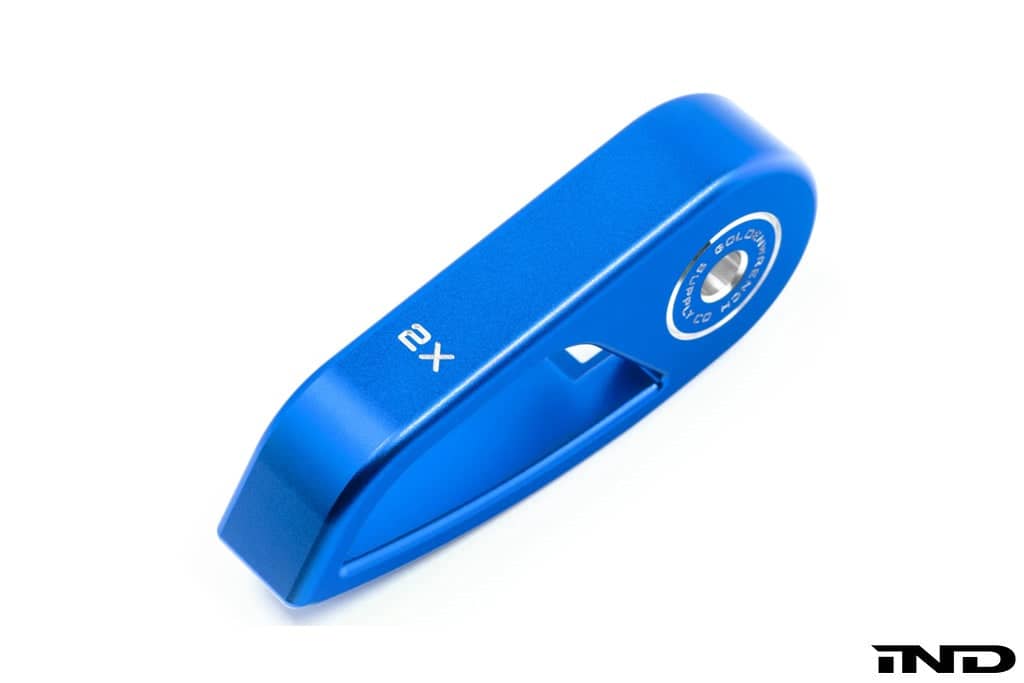 Kies-Motorsports IND Distribution Goldenwrench Blackline Performance BMW M Car F-Chassis Hood Latch Handle LHD (Left Hand Drive) / Motorsport Blue