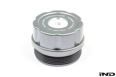 Kies-Motorsports IND Distribution Goldenwrench Blackline Performance BMW M Car F-Chassis Oil Filter Housing Cap Anthracite Grey