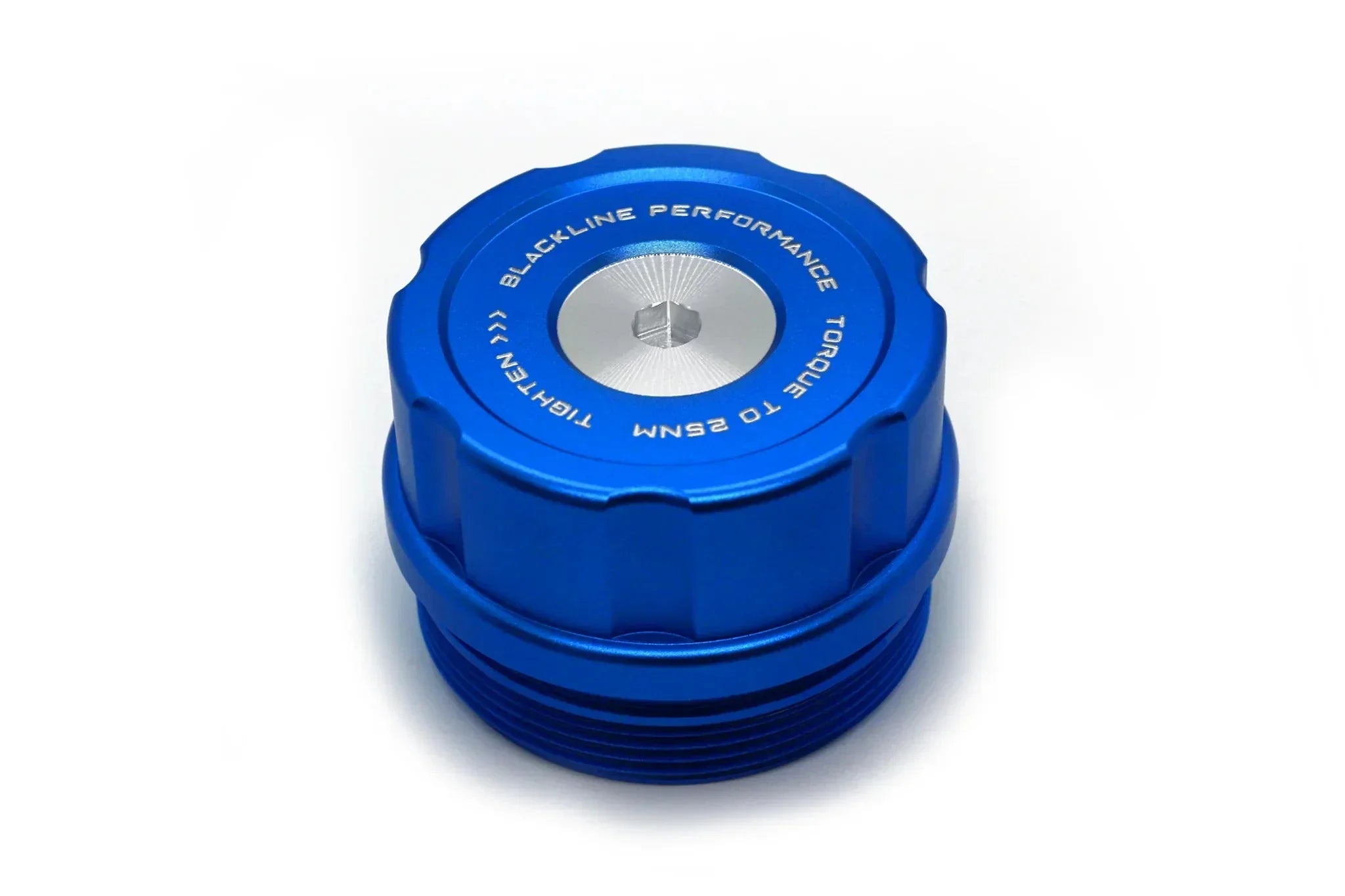 Kies-Motorsports IND Distribution Goldenwrench Blackline Performance BMW M Car F-Chassis Oil Filter Housing Cap Motorsport Blue