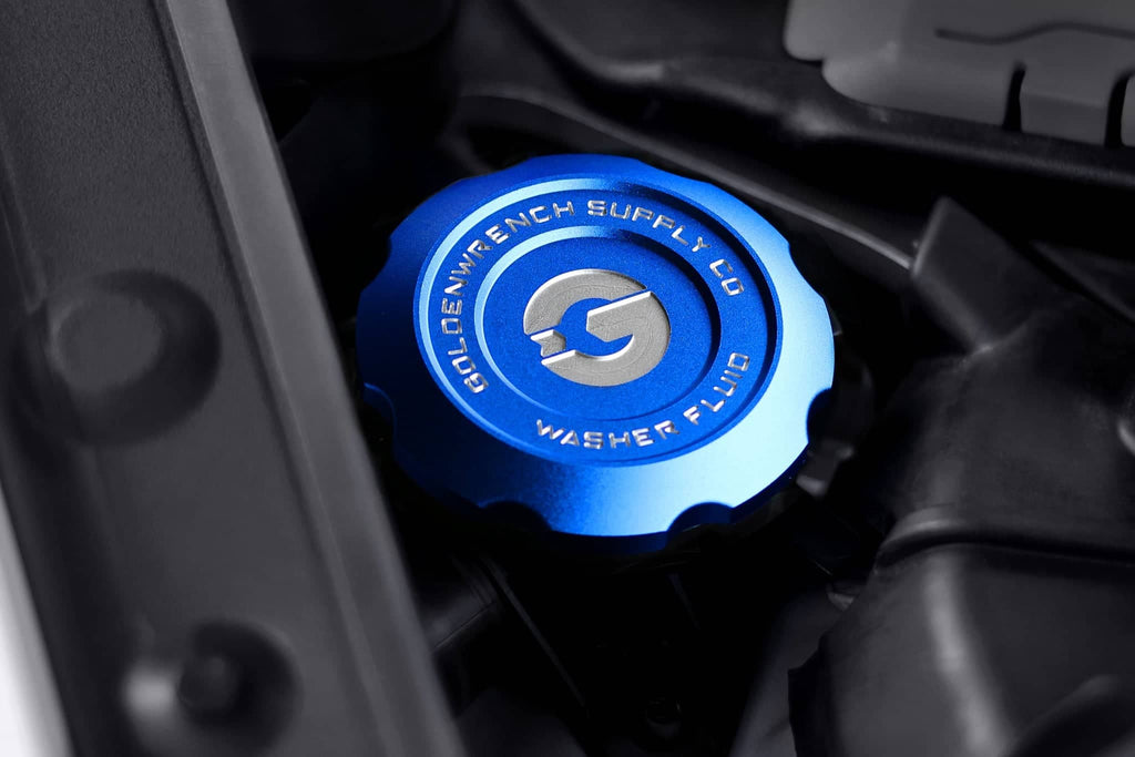 Kies-Motorsports IND Distribution Goldenwrench Blackline Performance BMW M Car F-Chassis Washer Fluid Cap