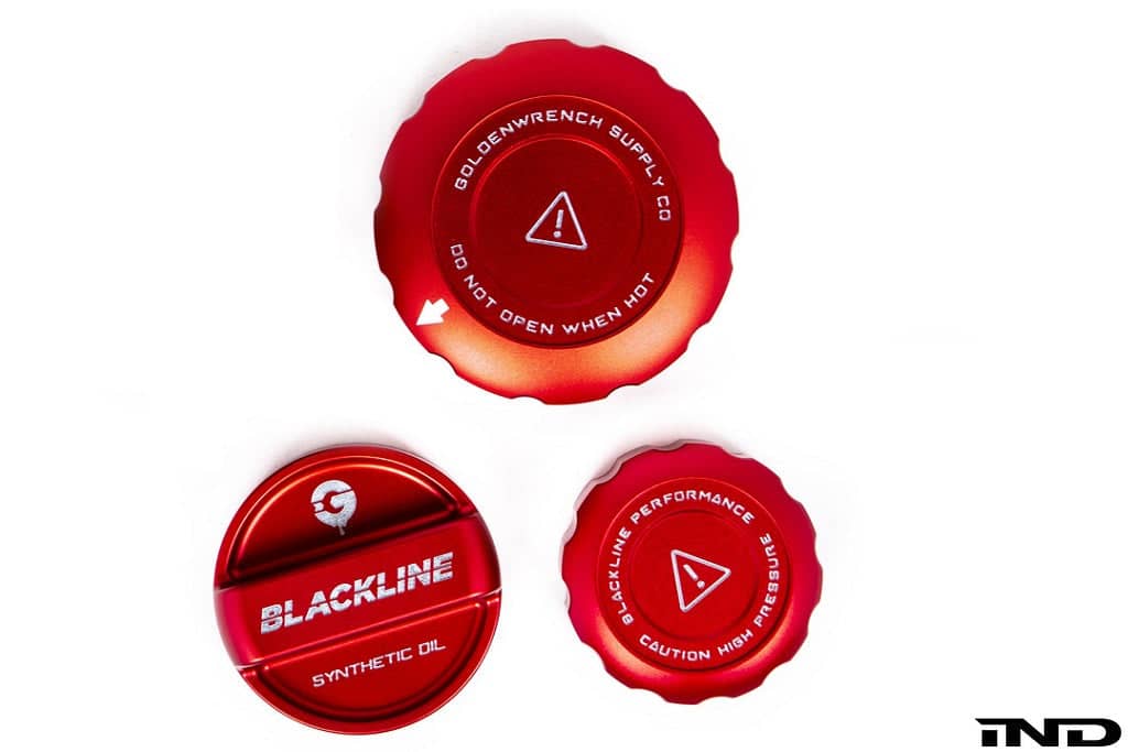 Kies-Motorsports IND Distribution Goldenwrench Blackline Performance BMW M Car (S58) Engine Cap Cover Set Edition Red