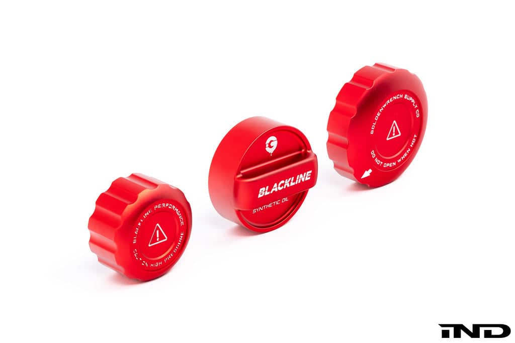 Kies-Motorsports IND Distribution Goldenwrench Blackline Performance BMW M Car (S63 / S68) Engine Cap Cover Set - Edition Red