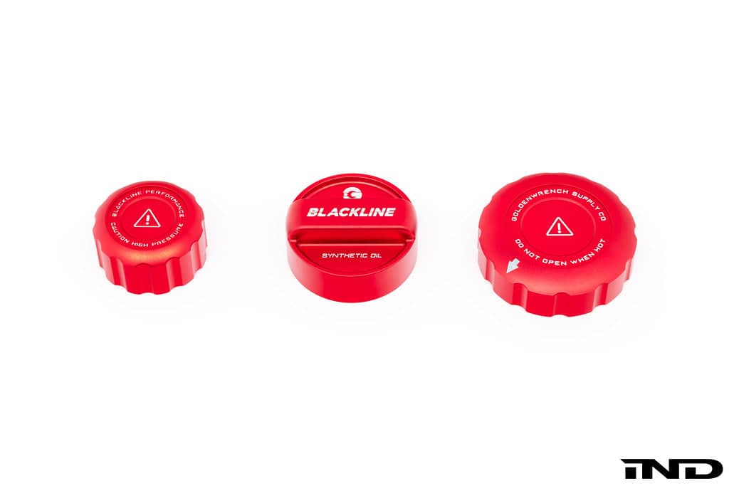 Kies-Motorsports IND Distribution Goldenwrench Blackline Performance BMW M Car (S63 / S68) Engine Cap Cover Set - Edition Red