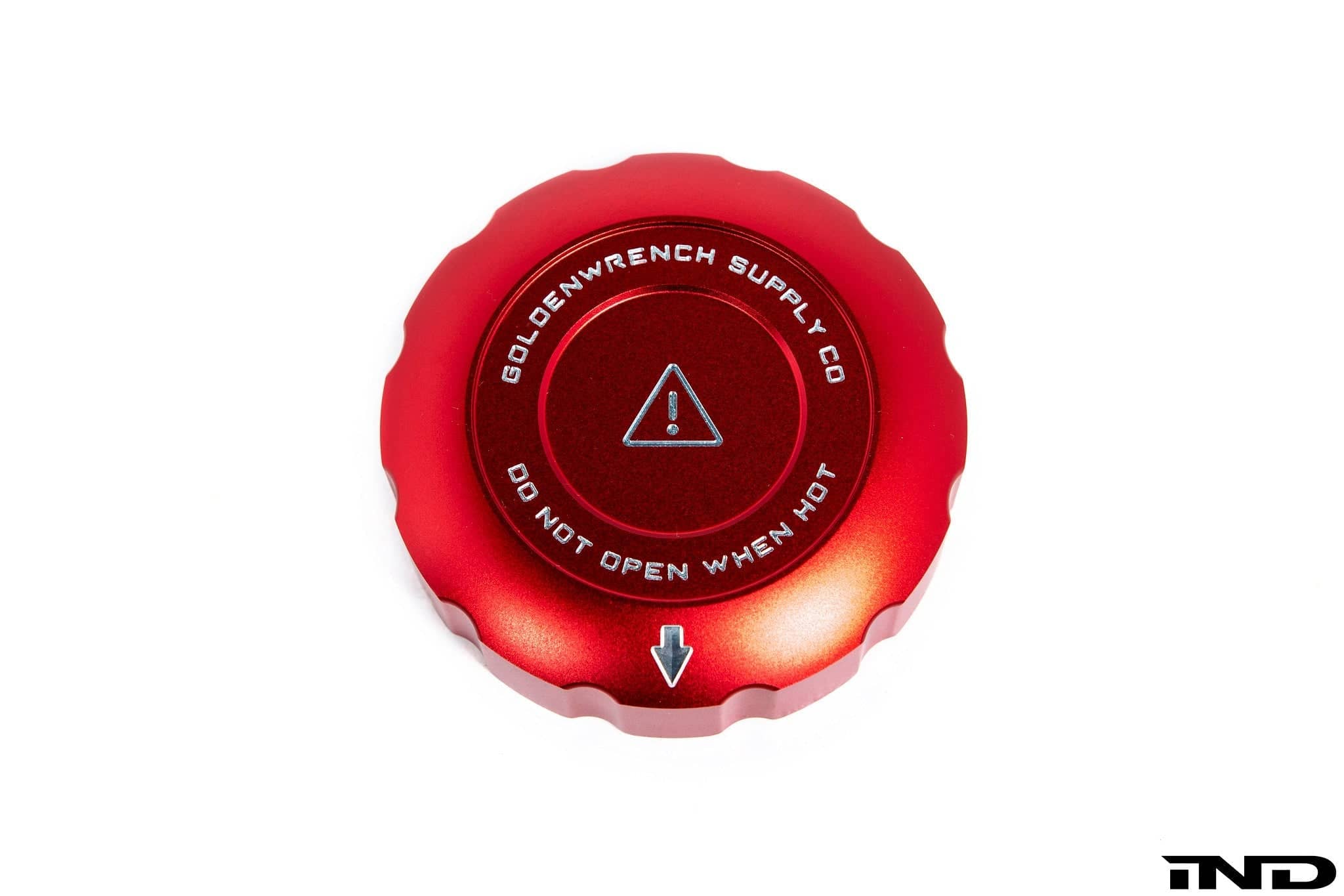 Kies-Motorsports IND Distribution Goldenwrench Blackline Performance BMW M Car Series Coolant Expansion Tank Cap Cover Edition Red