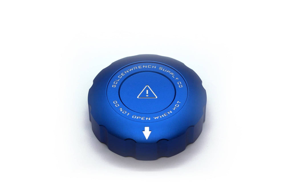 Kies-Motorsports IND Distribution Goldenwrench Blackline Performance BMW M Car Series Coolant Expansion Tank Cap Cover Motorsport Blue