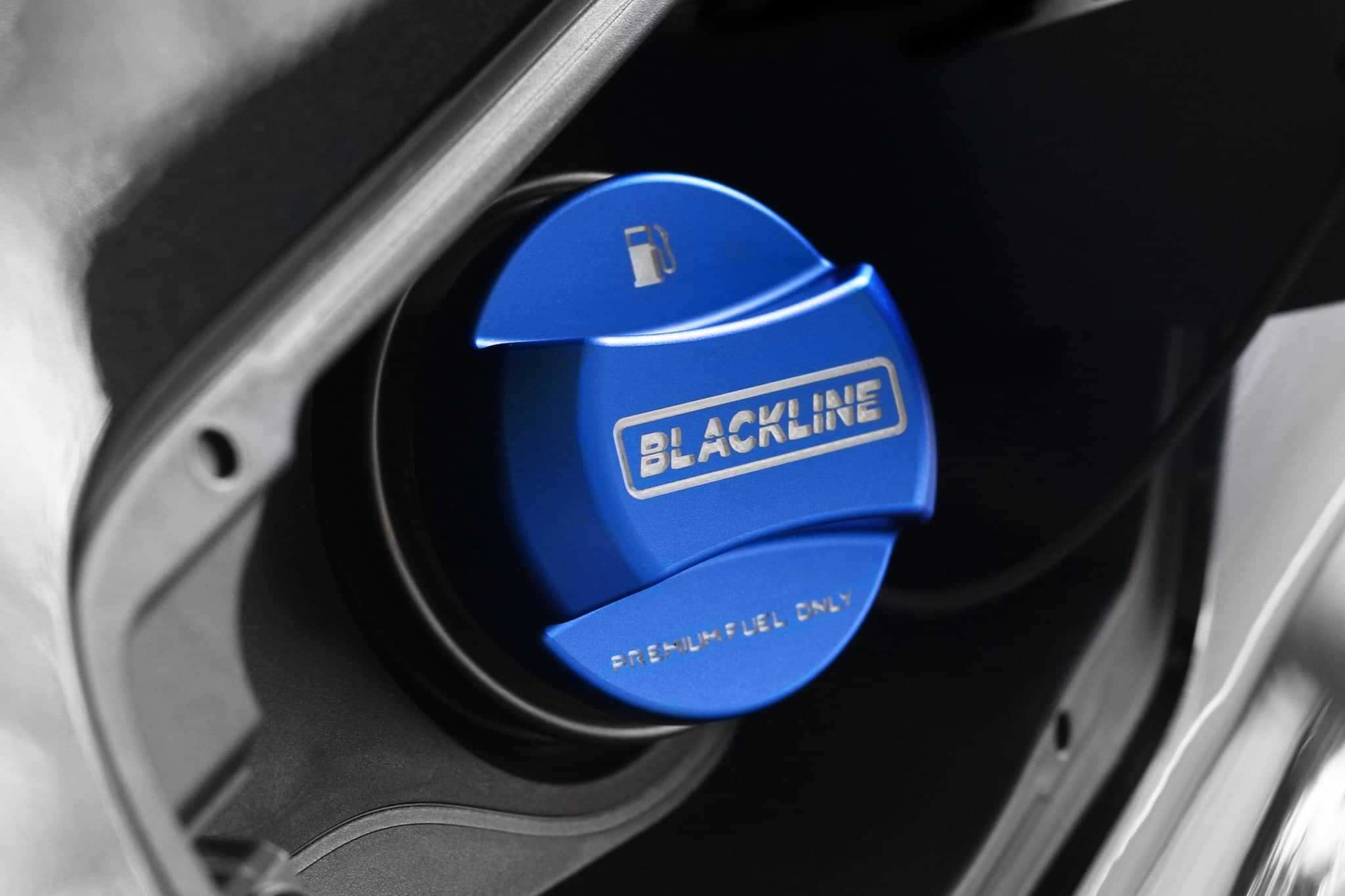 Kies-Motorsports IND Distribution Goldenwrench Blackline Performance BMW M Car Series Fuel Cap Cover