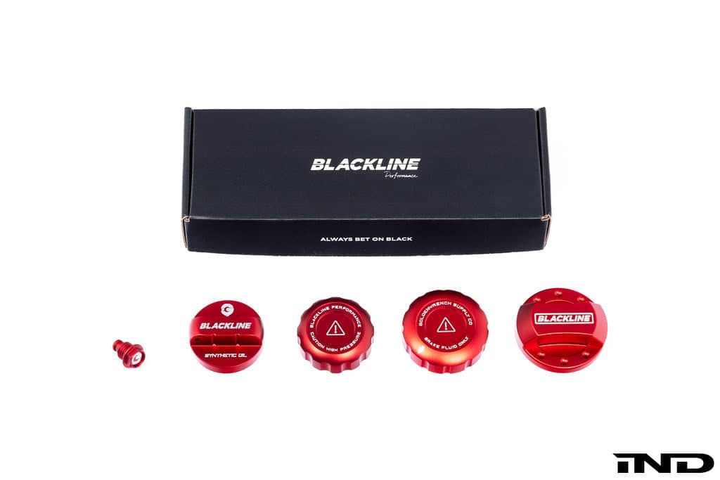 Kies-Motorsports IND Distribution Goldenwrench Blackline Performance GR Corolla / Yaris (G16E-GTS) Cap Set - Edition Red