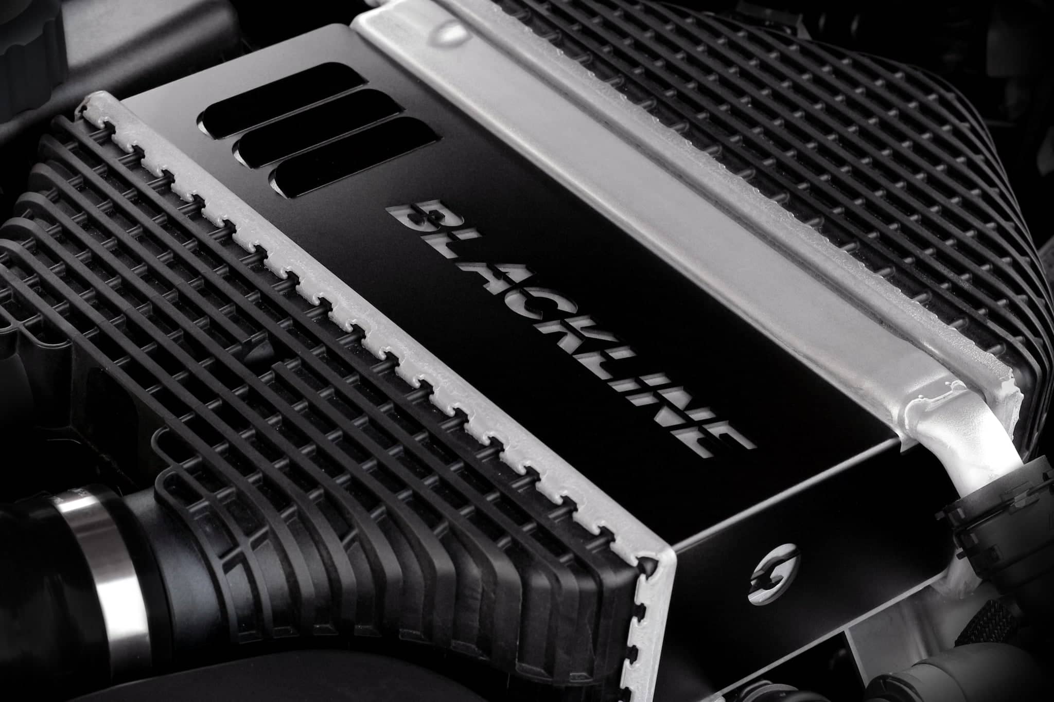 Goldenwrench F8X (S55) Blackline Performance Charge Cooler Cover Secondary image