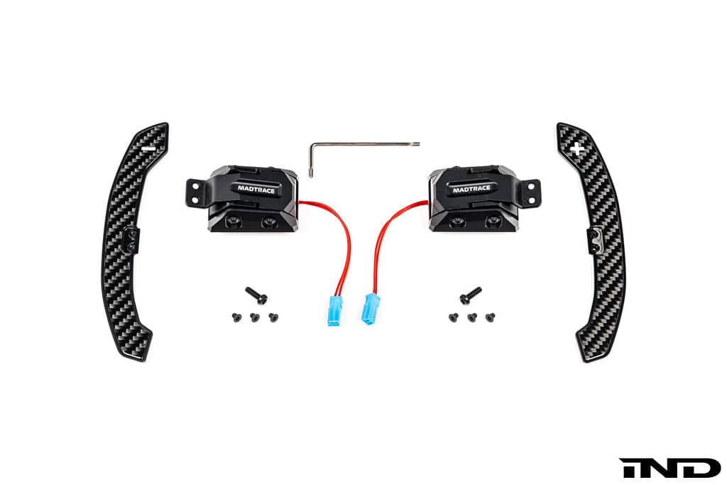 Kies-Motorsports IND Distribution JQ Werks / MadTrace BMW G-Chassis Clubsport Magnetic Shift Paddle Set - Carbon V3