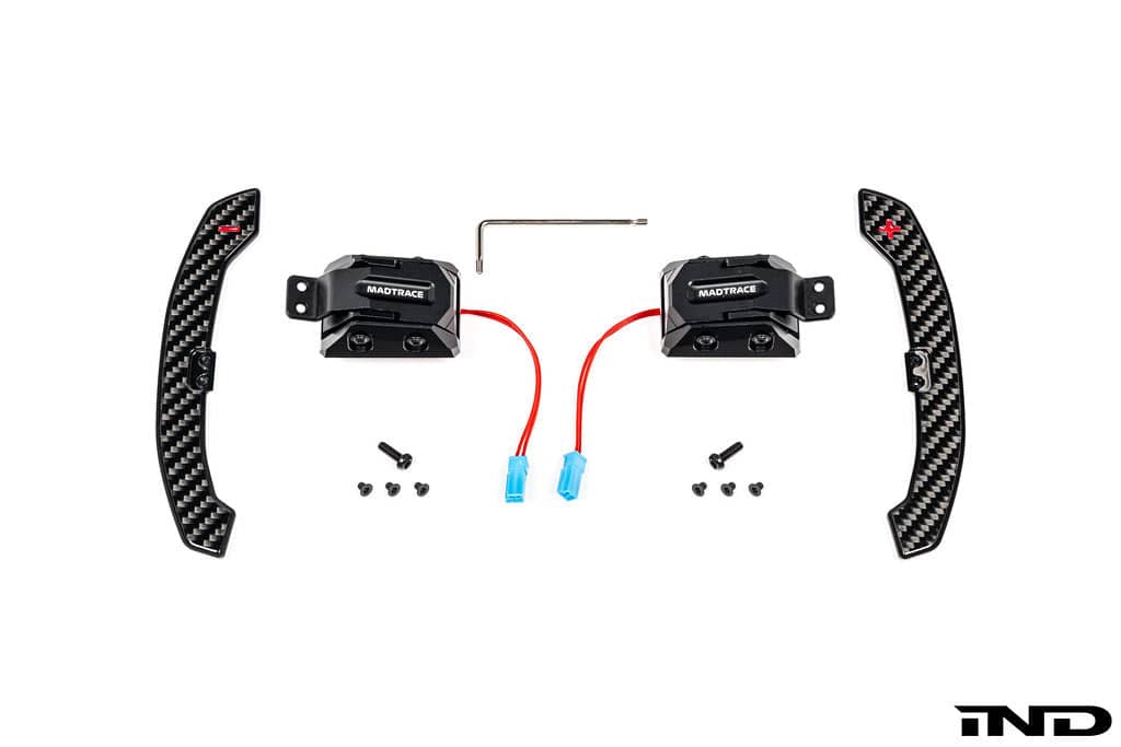 Kies-Motorsports IND Distribution JQ Werks / MadTrace BMW G-Chassis Clubsport Magnetic Shift Paddle Set - Carbon V3