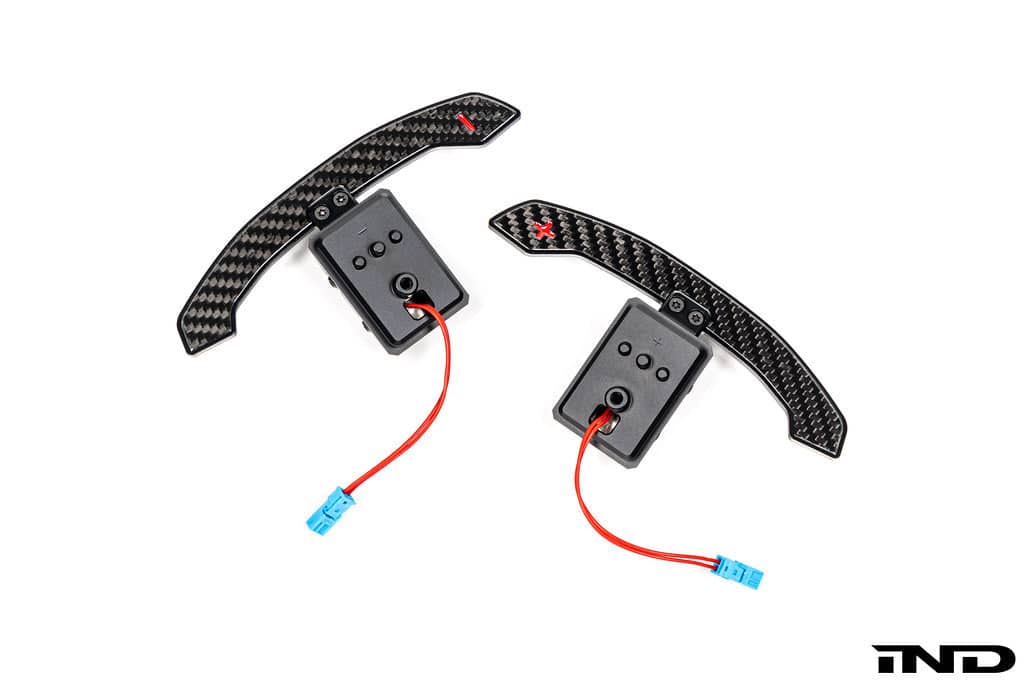 Kies-Motorsports IND Distribution JQ Werks / MadTrace BMW G-Chassis Clubsport Magnetic Shift Paddle Set - Carbon V3