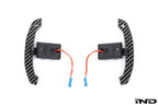 Kies-Motorsports IND Distribution JQ Werks / MadTrace BMW G-Chassis Clubsport Magnetic Shift Paddle Set - Carbon V3 V2 - Standard Matte *Discontinued*