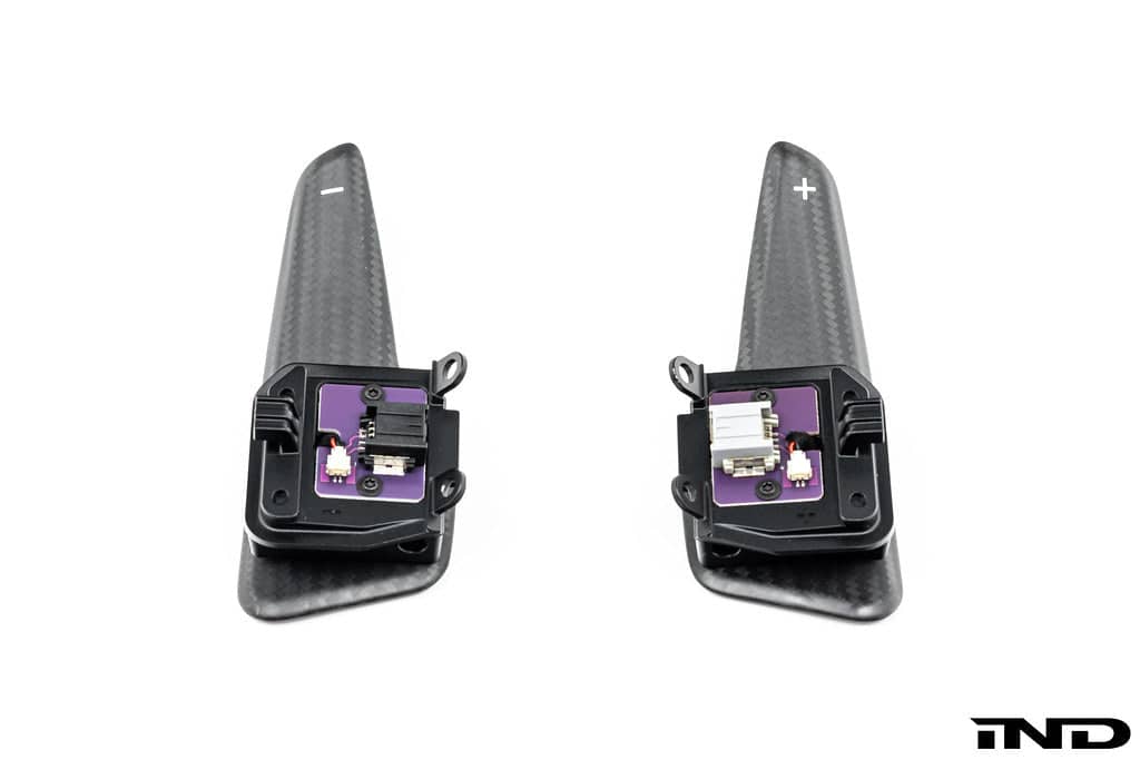 Kies-Motorsports IND Distribution JQ Werks / MadTrace C8 Corvette Clubsport Magnetic Shift Paddle Set Matte Carbon