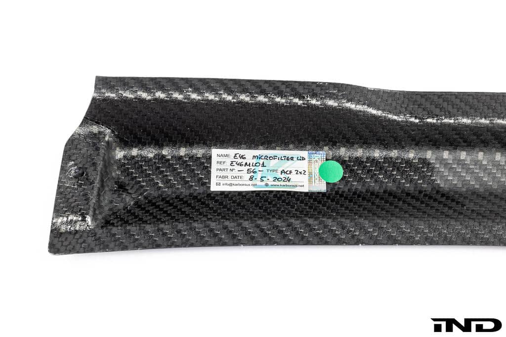 Kies-Motorsports IND Distribution Karbonius E46 M3 Carbon Cabin Filter Cover