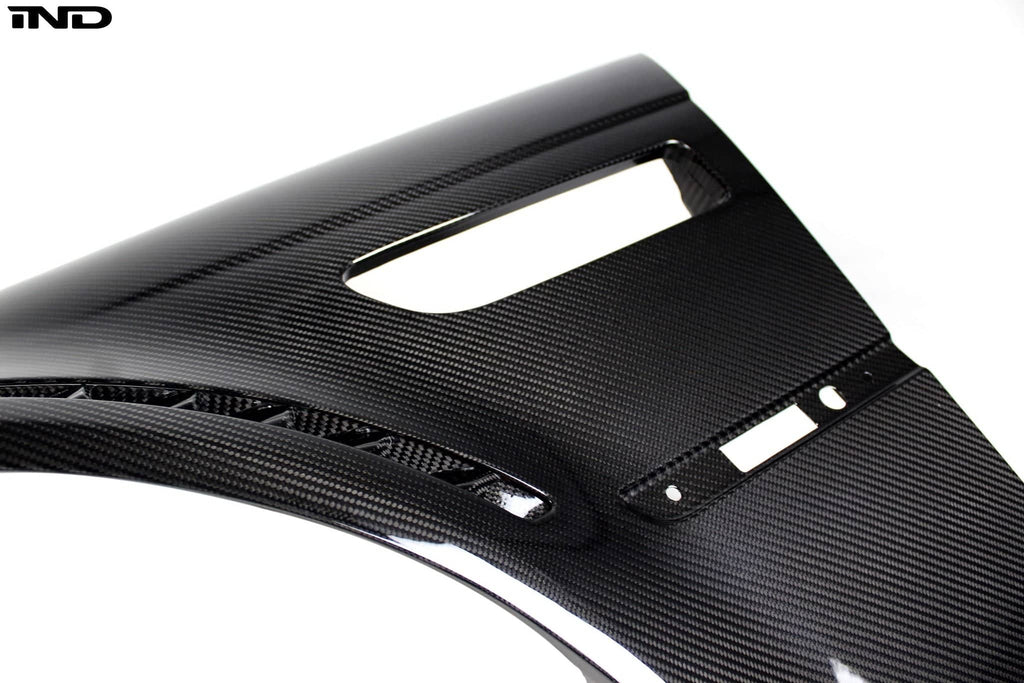 Kies-Motorsports IND Distribution Karbonius E46 M3 Carbon Vented Fender Set 2x2 Gloss Carbon with Carbon Vent