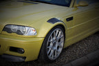 Kies-Motorsports IND Distribution Karbonius E46 M3 Carbon Vented Fender Set Primed Exterior with Carbon Vent