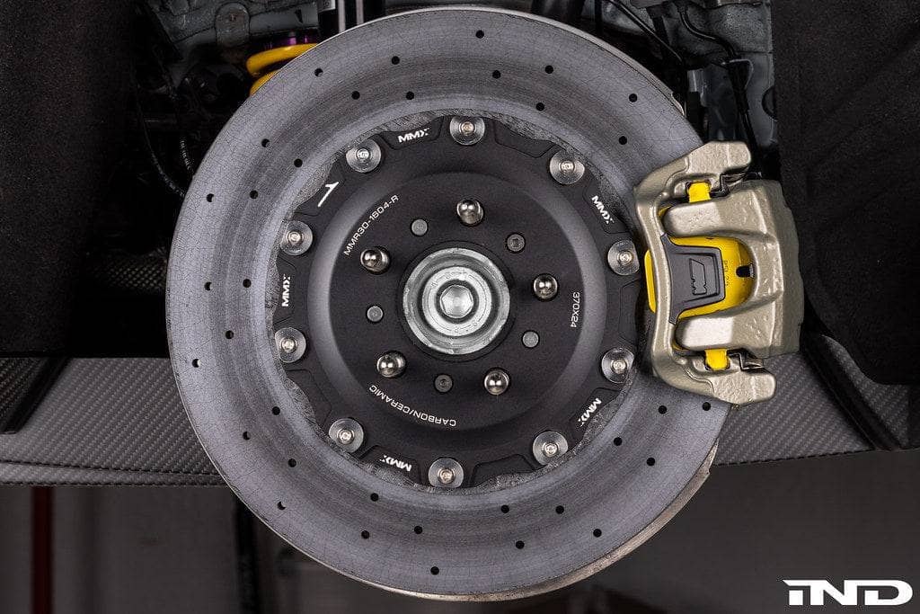 Kies-Motorsports iND Distribution MMX Performance G8X M2 / M3 / M4 2-Piece Floating Carbon Ceramic Rotor Conversion - Rear 370x24mm