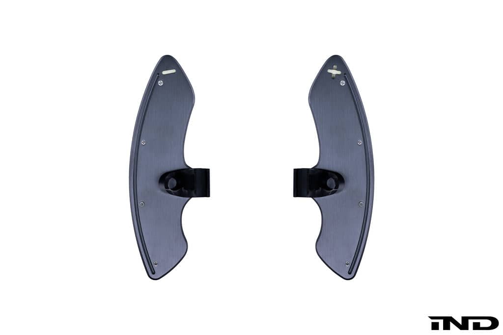 Kies-Motorsports IND Distribution Storm Motorwerks E46 M3 Illuminated SMG Stainless Shift Paddle Set PVD - Titanium Plated (ST-E46PD-PVD)