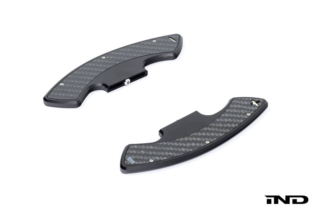 Kies-Motorsports IND Distribution Storm Motorwerks E9X M3 Illuminated DCT Shift Paddle Set Black Anodized (ST-E9XPD-BK)