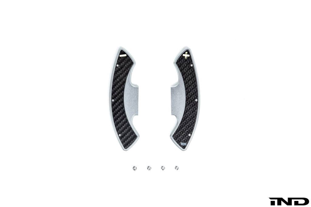 Kies-Motorsports IND Distribution Storm Motorwerks E9X M3 Illuminated DCT Shift Paddle Set Silver Anodized (ST-E9XPD-SV)