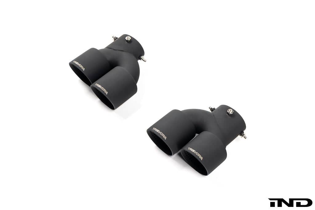 Kies-Motorsports IND Distribution TREVORA G42 / G2X 3 / 4 Series Cerakote Black Exhaust Tip Set
