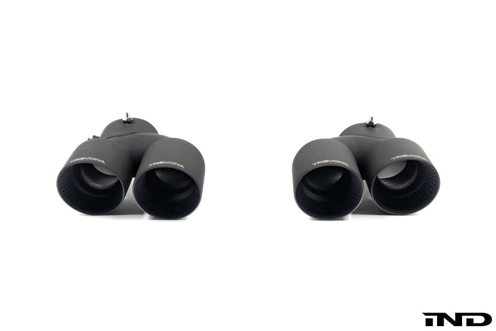 Kies-Motorsports IND Distribution TREVORA G42 / G2X 3 / 4 Series Cerakote Black Exhaust Tip Set