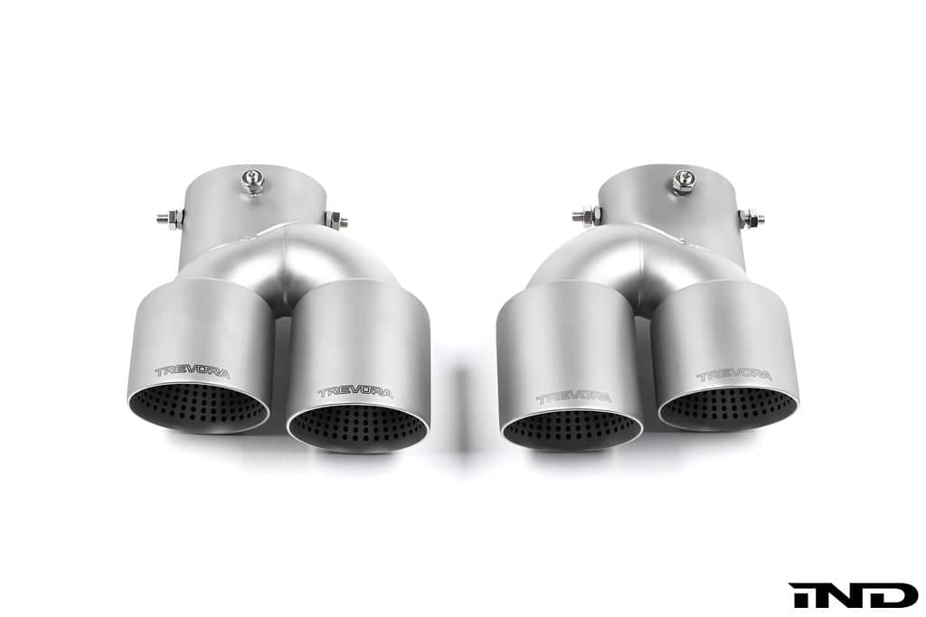 Kies-Motorsports IND Distribution TREVORA G42 / G2X 3 / 4 Series Cerakote Black Exhaust Tip Set