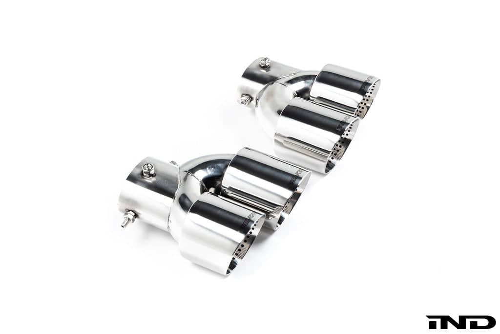 Kies-Motorsports IND Distribution TREVORA G42 / G2X 3 / 4 Series Cerakote Black Exhaust Tip Set