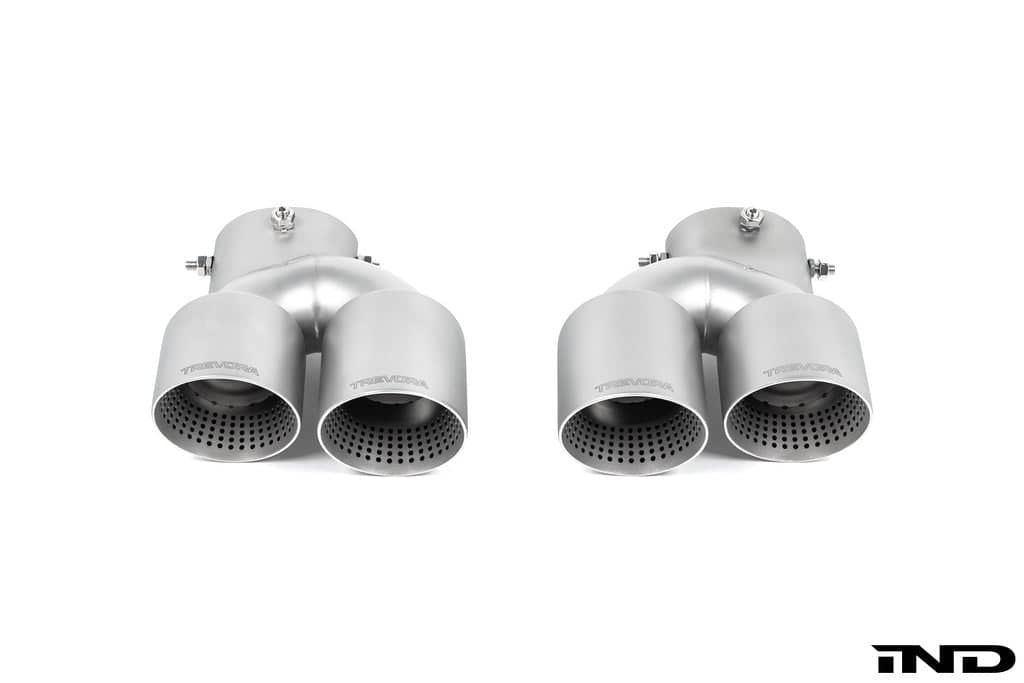 Kies-Motorsports IND Distribution TREVORA G42 / G2X 3 / 4 Series Cerakote Black Exhaust Tip Set