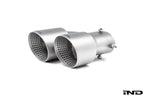 Kies-Motorsports IND Distribution TREVORA G42 / G2X 3 / 4 Series Cerakote Black Exhaust Tip Set Brushed Silver