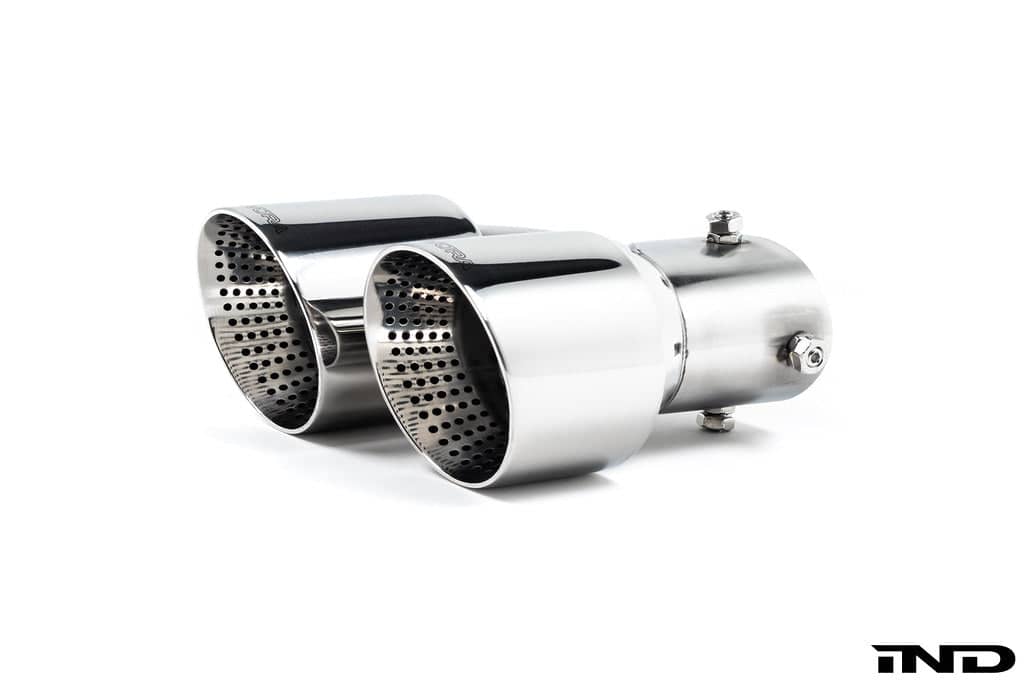 Kies-Motorsports IND Distribution TREVORA G42 / G2X 3 / 4 Series Cerakote Black Exhaust Tip Set Polished