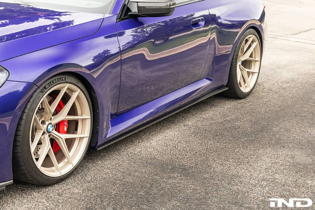 Kies-Motorsports IND Distribution TREVORA G87 M2 Carbon Flat Side Skirt Set