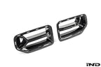 Kies-Motorsports IND Distribution TREVORA G87 M2 Pre-Preg Carbon Fiber CSL Front Grilles LCI (Larger Black Emblem with Silver Surround)