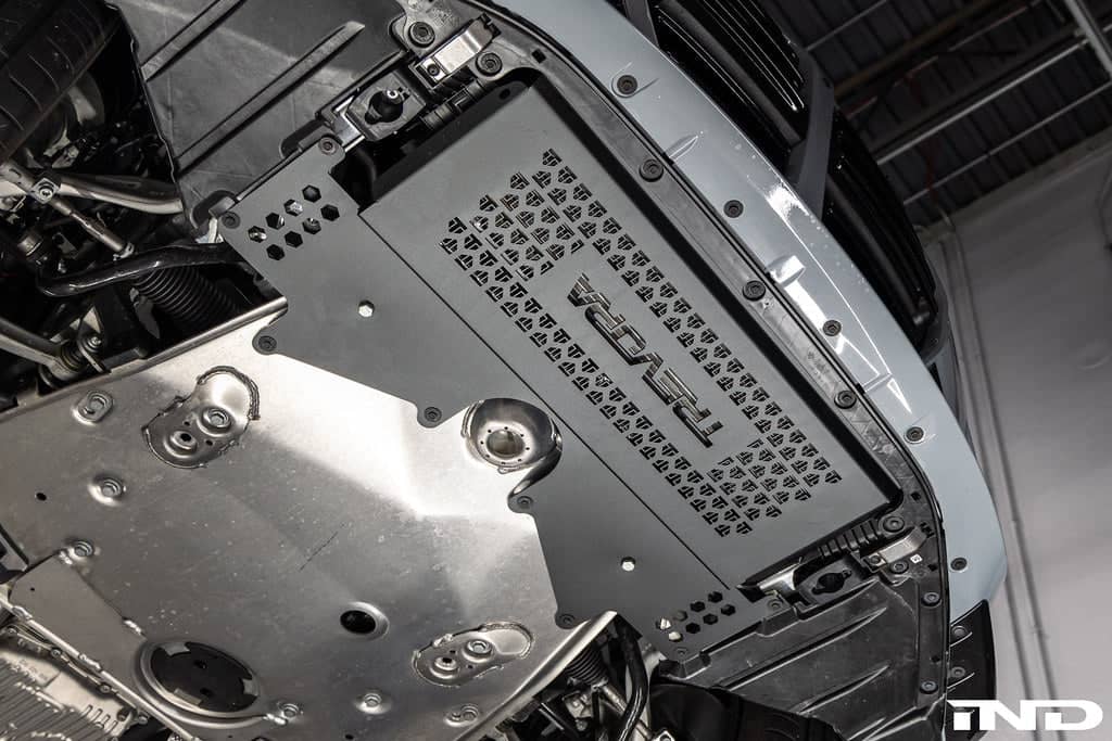 Kies-Motorsports IND Distribution TREVORA G8X M2 / M3 / M4 Metal Skid Plate Under Tray (Oil Cooler Guard)