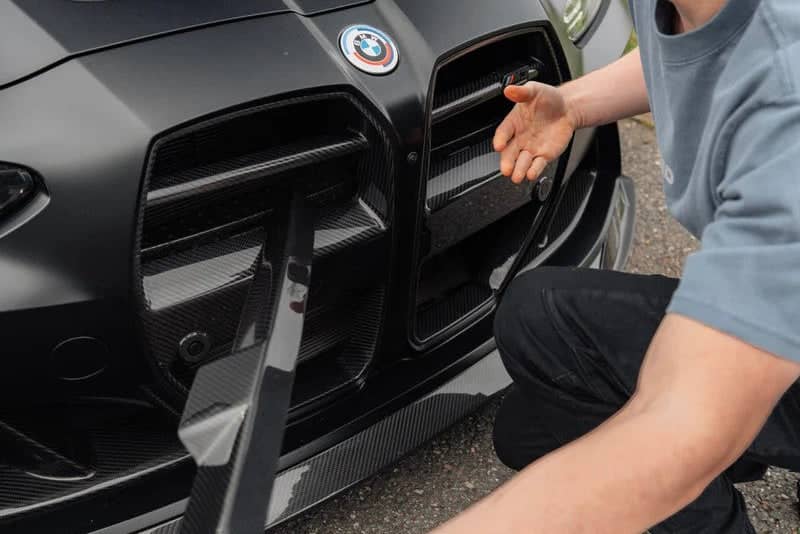Kies-Motorsports IND Distribution TREVORA G8X M3 / M4 Pre-Preg Carbon Fiber Foam Crash Bar Cover