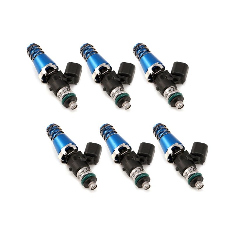 Kies-Motorsports Injector Dynamics Injector Dynamics 1340cc Injectors - 60mm Length - 11mm Blue Top - 14mm Lower O-Ring (Set of 6)