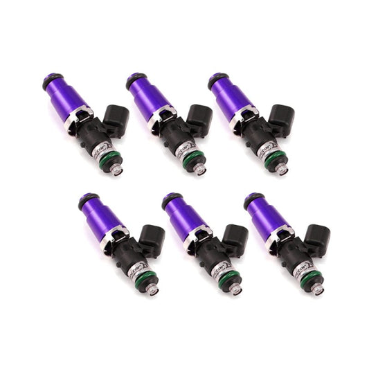 Kies-Motorsports Injector Dynamics Injector Dynamics 1340cc Injectors - 60mm Length - 14mm Purple Top - 14mm Lower O-Ring (Set of 6)