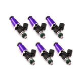Kies-Motorsports Injector Dynamics Injector Dynamics 1340cc Injectors - 60mm Length - 14mm Purple Top - 14mm Lower O-Ring (Set of 6)