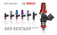 Kies-Motorsports Injector Dynamics Injector Dynamics ID1050X BMW M54 Injectors 14mm Top (Purple) & Bottom (Black) Adapters (Set of 6)